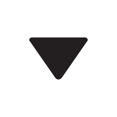 Triangle icon Flat line illustration