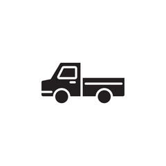 Truck icon Flat line illustration