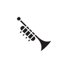 Trumpet icon Flat line illustration