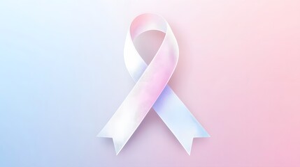 a white ribbon representing mental health awareness