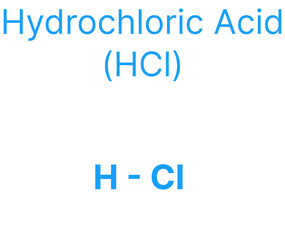 Hydrochloric Acid (HCl) Molecular Structure for Chemistry