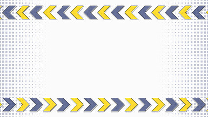 上下に矢じるしが流れるイラスト　白背景