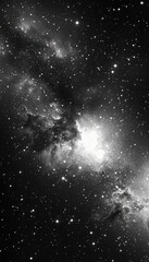 Fototapeta premium A breathtaking view of the cosmos, filled with twinkling stars and glowing nebulae.