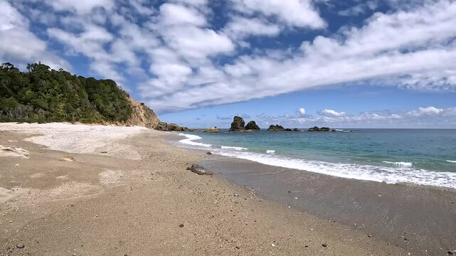 Monro Beach, West Coast, New Zealand : A Wild Tasman Sea Beach with Pebble Shores and Ocean Views
