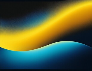 Abstract blue and yellow gradient featuring a smooth transition between colors and a textured appearance, perfect for a versatile backdrop