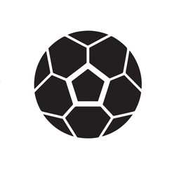 Fototapeta premium Classic Soccer Ball Silhouette Clip Art