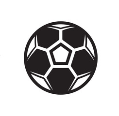 Obraz premium Classic Soccer Ball Silhouette Clip Art