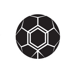 Fototapeta premium Classic Soccer Ball Silhouette Clip Art