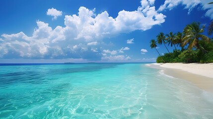 Fototapeta premium Clear white natural scenery - a serene and pure vision of nature's beauty. This captivating scene features clear skies, white landscapes, and a sense of tranquility that invites you to explore and be 