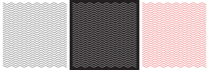 Wave lines pattern background seamless vector as zigzag stroke texture , undulate squiggle simple backdrop stripes element repeated image clip art. vector illustration. EPS 10