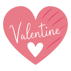 Romantic Pink Heart Design for Valentine's Day