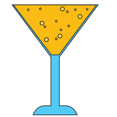 Vector image of a wine glass icon with a white background
