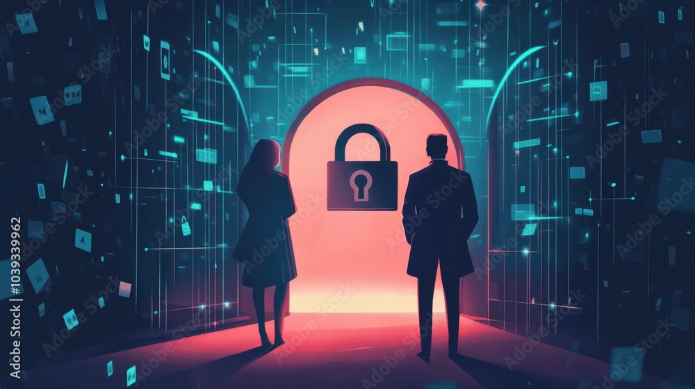 Poster end-to-end encryption secures communication between two parties, ensuring that only they can decrypt