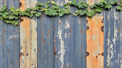 Closed factory gates with rusting metal and faded paint, symbolizing the decline of industry and the passage of time, reflecting a poignant reminder of economic shifts and the human impact of change