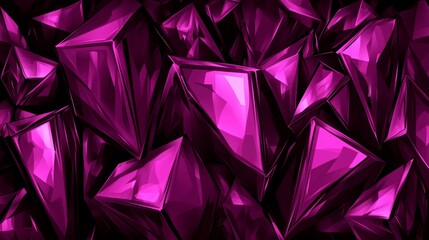 Obraz premium Abstract Background with 3D Purple Polygons.