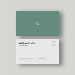 Creative and modern business card template design