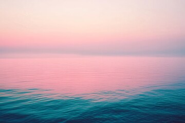 Obraz premium pink sunset in the sea, vector background wallpaper