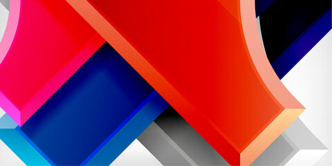 Geometric design abstract background - circles and triangles