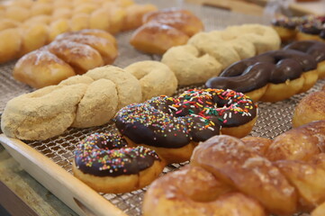 twisted bread stick. twisted Doughnuts