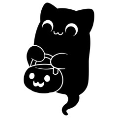 Cartoon Cute Cat Ghost