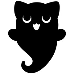 Cartoon Cute Cat Ghost