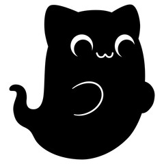 Cartoon Cute Cat Ghost