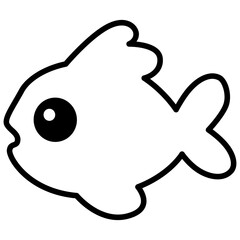 Gold Fish Outline