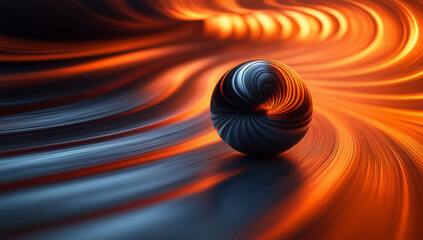 abstract wallpaper background screen, for business, for bank, for finance, for interior, for painting, for wall pictures, for photo frames, for office, for rooms. Abstract ball, black orange glowing