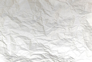 Crumpled White Paper Texture Rustic Design Background. Crinkled Paper Texture, Textured Background for Design