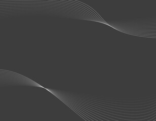 ウェーブ背景素材　テクノロジー　白