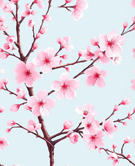 A beautiful pink flower with a blue background. The flower is the main focus of the image. The blue background adds a sense of calmness and serenity to the scene