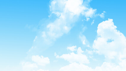 Beautiful cloud with blue sky natural background. Blue sky with fluffy clouds