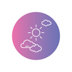 Clear Sky vector icon stock illustration