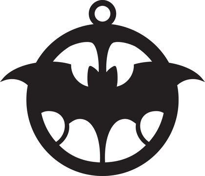 Abstract laser cut template earrings with bat, perfect for Halloween themed jewelry designs. Intricate and spooky design for creating unique and festive jewelry pieces inspired by the Halloween. 