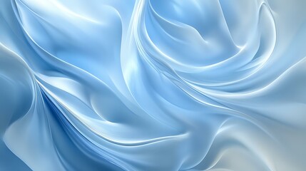 Obraz premium A calming, soft blue background with a gentle wave pattern, creating a soothing and fluid look