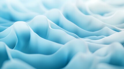 Obraz premium A calming, soft blue background with a gentle wave pattern, creating a soothing and fluid look
