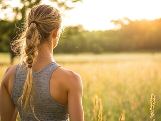 Embracing Nature A Journey of Self-Discovery in the Golden Hour Glow