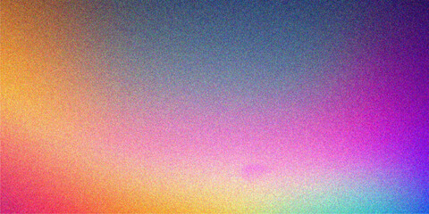 Colorful Gradient Background with Noise Texture Effects. glowing Vibrant grainy gradient background, colorful noise texture, retro banner poster cover backdrop header design.	