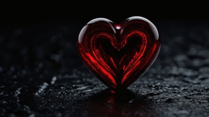 Obraz premium heart, love, valentine, gift, red, day, symbol, shape, romance, isolated, romantic, box, valentines, decoration, holiday, 3d, passion, sweet