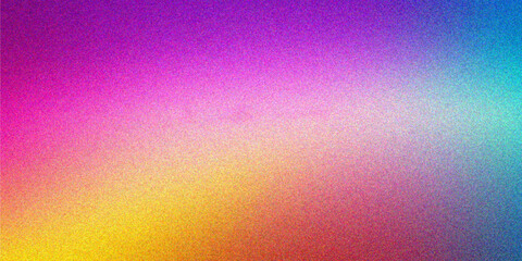 Colorful Gradient Background with Noise Texture Effects. glowing Vibrant grainy gradient background, colorful noise texture, retro banner poster cover backdrop header design.	