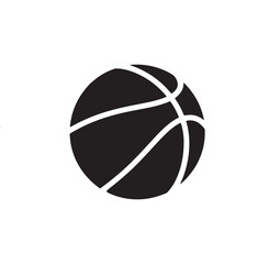 Minimalist Basketball Icon Design