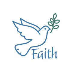 Christian faith, Typography for print or use as poster, card, flyer or T Shirt	