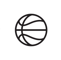 Minimalist Basketball Icon Design