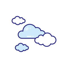 Cloud vector icon stock illustration