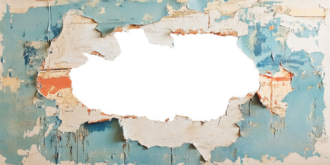 ragged Hole torn in ripped paper