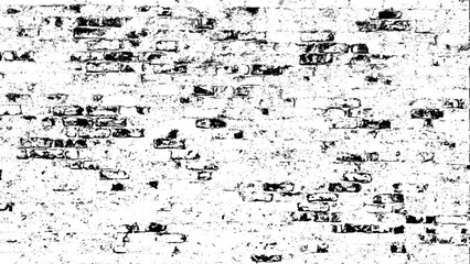 Brick wall background white, gray, translucent for text and labels. Grunge black white brick wall image.