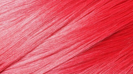 Obraz premium Vibrant Cherry Red Hair Texture with Dynamic Lighting in Bold Color Aesthetic