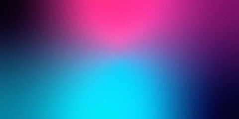 Digital grainy gradient with a colorful soft noise effect. Vintage Grunge Texture Pattern in blue and pink Tones for Artful Wallpaper. Gradient blur, noise, grain, texture abstract background.	