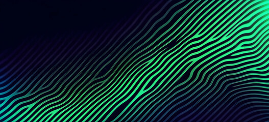 Fototapeta premium Gradient Background with Green and Blue Color Waves