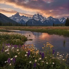 lake in the mountains